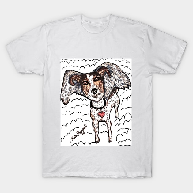 Dogs in heaven T-Shirt by TheArtQueenOfMichigan 